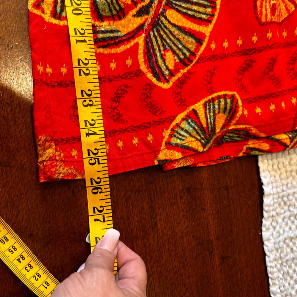 Christian Sirano size small drawstring tropical wide leg pants Cotten blend - Picture 13 of 14